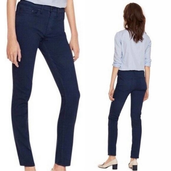 Tory Burch Navy Blue Skinny Ankle Jean Pants - Picture 1 of 11